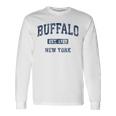 Buffalo New York Ny Vintage Athletic Sports Long Sleeve T-Shirt Gifts ideas