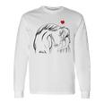 Caballos Chica Amor Jinete Amante De Los Caballos Camiseta de manga larga Ideas de regalos