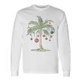 Christmas In July Aloha Tropical Xmas Holiday Beach Hawaiian Long Sleeve T-Shirt Gifts ideas