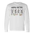 Dancing Skeletons With Bunny Ears & Easter Eggs Easter Day Long Sleeve T-Shirt Gifts ideas
