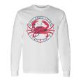 East Coast Living Crab Season Circle Long Sleeve T-Shirt Gifts ideas