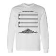 El Sonido Del Silencio Musical Divertido Camiseta de manga larga Ideas de regalos