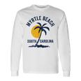 Family Vacation Retro Sunset South Carolina Myrtle Beach Long Sleeve T-Shirt Gifts ideas