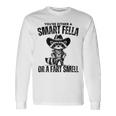 Fart Joke You're Either A Smart Fella Or A Fart Smell Long Sleeve T-Shirt Gifts ideas