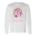 Fröhliches Einhorn-Regenbogen Langarmshirts, Spruch 'Never Thought I'd Be...' Geschenkideen