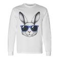 Rabbit Bunny Face Sunglasses Easter For Boys Men Long Sleeve T-Shirt Gifts ideas