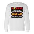 Sand Art Sculptor Beach Artist Saying Joke Graphic Long Sleeve T-Shirt Gifts ideas