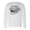 Troll Face Nerd Geek Graphic Long Sleeve T-Shirt Gifts ideas