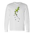 Für Echsen & Reptilien Fans Kletternder Salamander Gecko Langarmshirts Geschenkideen