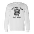 Guess Who's Back Back Again Happy Easter Jesus Christian Long Sleeve T-Shirt Gifts ideas