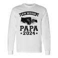 Ich Werde Papa 2024 Papa 2024 Family Langarmshirts Geschenkideen