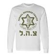 Israel Defense Forces Idf Israeli Military Army Tzahal Long Sleeve T-Shirt Gifts ideas