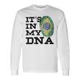 It's In My Dna Brazilian I Love Brazil Flag Long Sleeve T-Shirt Gifts ideas