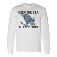 Keep The Sea Plastic Free Turtle With Bag Protect Earth Meme Long Sleeve T-Shirt Gifts ideas