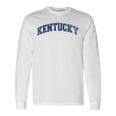 Kentucky Varsity Style Vintage Grey Long Sleeve T-Shirt Gifts ideas