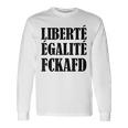 Liberte Egalite Fckafd For Anti Afd Demo Langarmshirts Geschenkideen