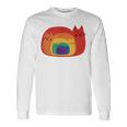 Lindo Gato Arco Iris Adorable Camiseta de manga larga Ideas de regalos