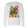 Louisiana Cajun Christmas Crawfish Pelican Alligator Xmas Long Sleeve T-Shirt Gifts ideas