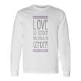 Love Is Tender And Knows No Gender Lgbt Transgender Trans Long Sleeve T-Shirt Gifts ideas