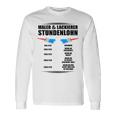 Maler Und Lackierer Stundenlohn Langarmshirts Geschenkideen