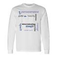 The Meaning Of Finnish Sisu Definition Word Collage Graphic Long Sleeve T-Shirt Gifts ideas