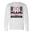 Miami 10 GOAT Herren Langarmshirts - Sportdesign für den Großartigsten Geschenkideen