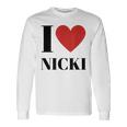 Name Geschenke Idee Lustig Nicki Langarmshirts Geschenkideen