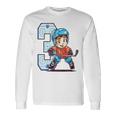 Niños Cumpleaños De Hockey Sobre Hielo Niño De 3 Años Tercer Cumpleaños Camiseta de manga larga Ideas de regalos