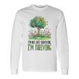 Not Just Surviving Thriving Stroke Survivor Long Sleeve T-Shirt Gifts ideas