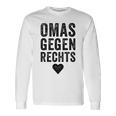 With 'Omas Agegen Richs' Anti-Rassism Fck Afd Nazis Langarmshirts Geschenkideen