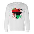 Pan African Flag Unia Map Of Africa Long Sleeve T-Shirt Gifts ideas