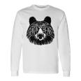 Papa Bear Face Sunglasses Papa Bear Lover Father's Day Long Sleeve T-Shirt Gifts ideas