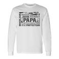 Papa Bricoleur Protecteur Héros Fête Des Pères Papa T-shirt à manches longues Idées cadeaux