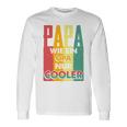 Papa Kühler Retro Opa Herrenatertag Geschenk-Idee Langarmshirts Geschenkideen