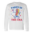 Party In The Usa Hot Dog Lover Usa 4Th Of July Long Sleeve T-Shirt Gifts ideas