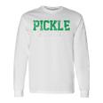 Pickle Squad Vegetables Vegan Long Sleeve T-Shirt Gifts ideas