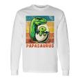 Retro Papasaurusatertag Bester Papa T-Rex Papa Dinosaur Kapuzenjacke Langarmshirts Geschenkideen