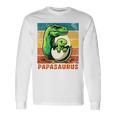 Retro Papasaurusatertag Bester Papa T-Rex Papa Dinosaur Langarmshirts Geschenkideen