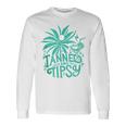 Retro Tanned And Tipsy Beach Summer Vacation Long Sleeve T-Shirt Gifts ideas