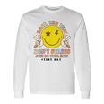 Rock The Test Don't Stress Just Do Your Best Testing Smile Long Sleeve T-Shirt Gifts ideas