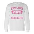 Sorry Jungs Papa Sagt Keine Dates Geschenkater Für Tochter Raglan Langarmshirts Geschenkideen