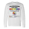 Spectrum Is Not Linear Autistic Pride Autism Awareness Month Long Sleeve T-Shirt Gifts ideas