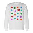 Spotty Dots Spots & Heart Yellow Men Women Children Spot Long Sleeve T-Shirt Gifts ideas