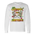 Stepping Into Junenth Like My Ancestors Shoes Black Proud Long Sleeve T-Shirt Gifts ideas