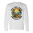 Sun Sea San Painkillers Chronic Pain Illness Spoonie Humour Long Sleeve T-Shirt Gifts ideas