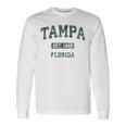 Tampa Florida Fl Vintage Athletic Sports Long Sleeve T-Shirt Gifts ideas