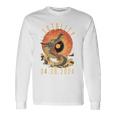 Totality 04082024 Dragon & Sun Solar Eclipse April 8 2024 Long Sleeve T-Shirt Gifts ideas