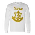 Tzahal Israel Defense Forces Idf Israeli Military Army Long Sleeve T-Shirt Gifts ideas