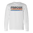 Vintage 1980S Style Syracuse New York Long Sleeve T-Shirt Gifts ideas