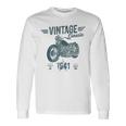 Vintage Born 1941 Birthday Classic Retro Motorbike Long Sleeve T-Shirt Gifts ideas